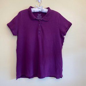 Women’s Faded Glory Short-sleeve Polo Top – Size XXL